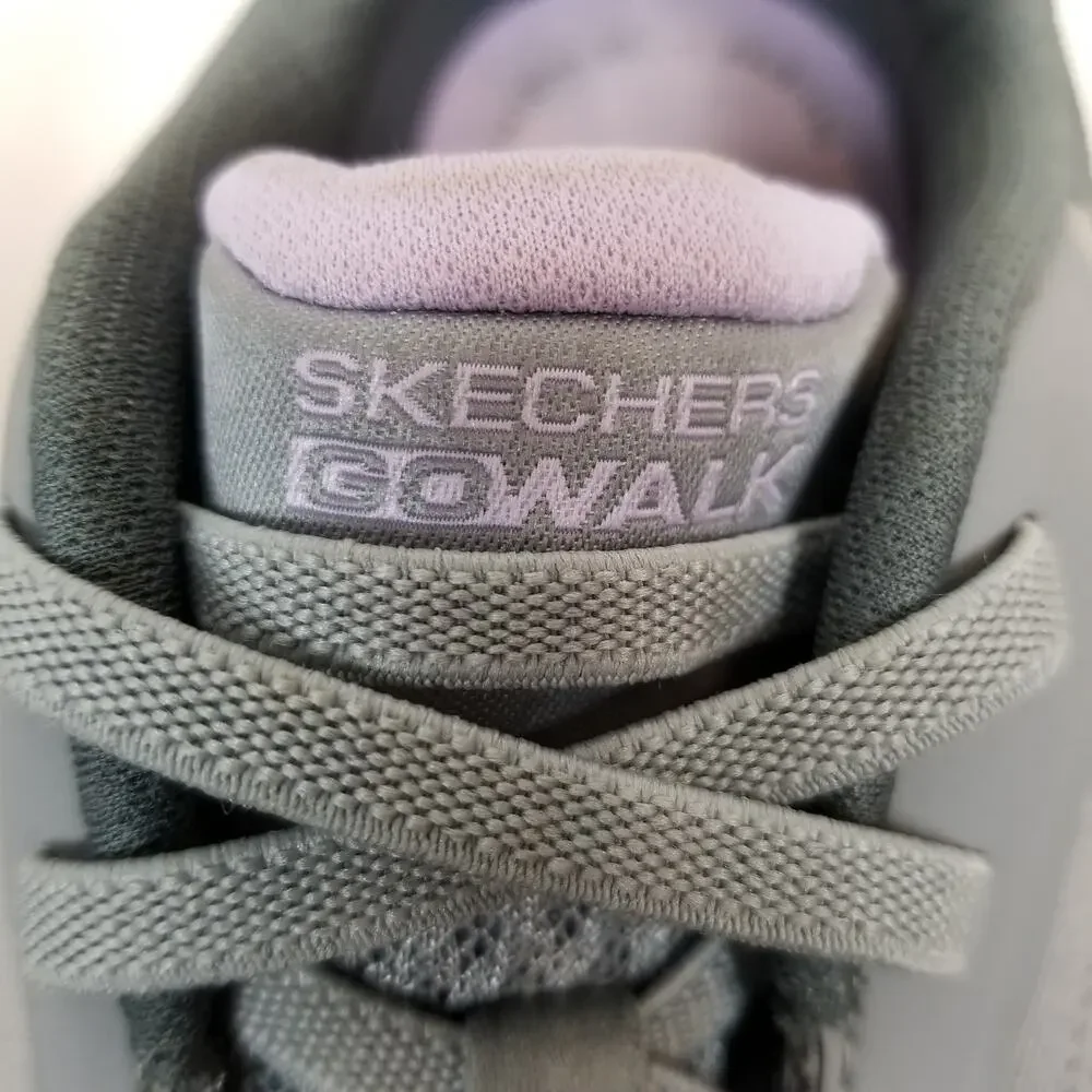 Skechers Women's GoWalk 7 125215 Gray Goga Mat Sneakers Size 8.5